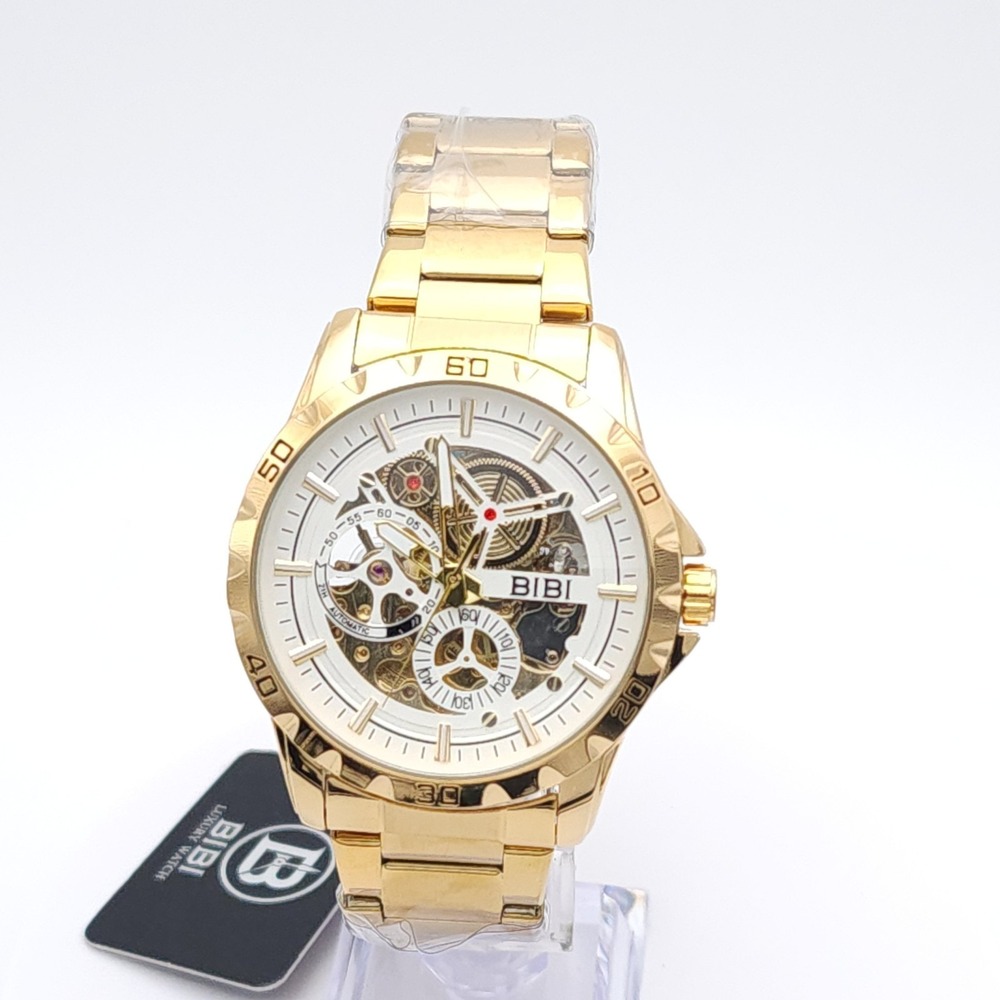 BIBI Skeleton Automatic Watch Gold 42mm - Picture 8 of 17